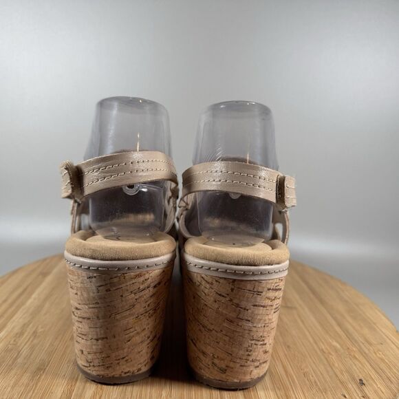 Clarks Women's Giselle Loop Wedge Sandal Beige Size 10 M - Picture 4 of 7